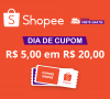 Cupom de R$ 5,00 em pedidos acima de R$ 20,00 na Shopee