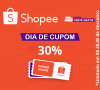 Cupom 30% sem valor mínimo limitado a R$ 20,00 de desconto na Shopee