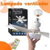 Lampada Led Ventilador De Teto Wind Light Silent Ponente Controle Remoto Lcg led 40w E27 Bivolt