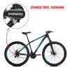 Bicicleta Bike Mtb Rwx Rx-2 Aço Aro 29 24v – 17 Tras Shimano