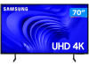Samsung Smart TV 70″ UHD 4K 70DU7700 2024 Processador Crystal 4K Gaming Hub AI Energy Mode Controle SolarCell Alexa built in