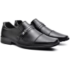 Sapato Social Masculino Detalhe Metal Bico Quadrado Conforto