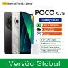 Smartphone Xiaomi POCO C75 4G 8GB RAM 256GB ROM Tela 6.88″ 120Hz Bateria 5160mAh Helio G85 Câmera 50MP Android