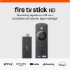 Fire TV Stick HD (Última geração) | Com controle remoto por voz com Alexa (inclui comandos de TV), controles de casa inteligente e streaming em HD