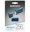 SAMSUNG Flash Drive USB Type-C, 256 GB, transfere arquivos de 4 GB em 11 segundos com velocidades de leitura de até 400 MB/s 3.13, compatível com USB 3.0/2.0, impermeável, 2022, MUF-256DA/AM, Azul