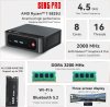 Beelink Mini PC, AMD Ryzen 7 5825U (8C/16T, até 4,5GHz), 16GB DDR4 RAM 500GB NVMe SSD, SER5 Pro Mini Computer Suporte 4K @60Hz Triple Display/WiFi6/BT5.2/DP+HDMI/USB3.2/Tipo-C
