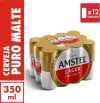 Amstel Cerveja Lager Puro Malte, Lata 350ml, Pack 12 Unidades