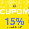 Cupom de 15% de desconto no Mercado Livre acima de R$ 19 limitado a R$ 200