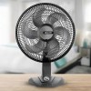 Mallory Ventilador Turbo 6 Pás 30cm Compact Preto Diâmetro Material Plástico
