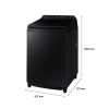 Lavadora Smart Samsung Digital Inverter WA17CG Black 17kg