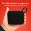 Caixa de Som Portátil GO 5W, Caixa de Som Bluetooth, Conexão USB, Cartão de Memória, Cabo P2, Som Limpo e Potente, Perfeita Para Viagens, Festas, Praia, Botões de Controle, Impermeável, Som Alto