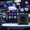 CarlinKit Adaptador sem fio para carros Android Apple CarPlay AI Box, YouTube/Google Play/Android 13.0 /4G Network/8G+128G SM6225 (somente para carros com tela sensível ao toque CarPlay com fio)