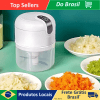 Mini Processador de Alimentos com 3 Lâminas 250ml USB