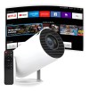 Projetor Smart Portátil Full Hd 4k Bluetooth Wifi Cor Branco Android 11.0 5g TV Cinema em Casa Imagem Nítida Compatível Com Diversos Dispositivos Hy300