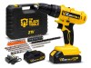 Parafusadeira E Furadeira De Impacto 3/8 The Black Tools Tb21-pz Com 2 Baterias E Acessorios