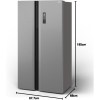 Geladeira Refrigerador Side By Side Philco PRF504I 489 litros Display Digital Inox