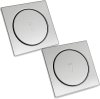 Ralos Click Inteligente Kit 2 Pop Up Aço Inox Banheiros Lavabos Casa 10×10 Click