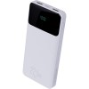 Power Bank 10200mAH, Bateria Portátil Universal, Carga Rápida, Display Indicador, Entradas Micro USB e USB-C, 2 Portas USB-A, Branco, PB102WH, ELG