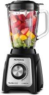 Liquidificador Turbo Glass Jarra de Vidro, Mondial, Preto/Inox, 1400W, 110V – L-1400 GI