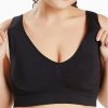 3 peças de sutiã esportivo sólido à prova de choque cobertura total sem costura pulôver elástico sutiã fitness roupa íntima