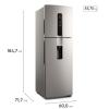 Geladeira Electrolux Frost Free Inverter 409L Água na Porta com AutoSense Duplex Inox Look (IW46S)