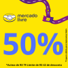 Cupom de 50% acima de R$ 79 limitado em R$ 42 de desconto para assinantes Meli+ no Mercado Livre