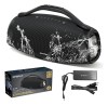 Caixa de som bluetooth 200w 39000mah eq ipx6 Sabala DRa-909 cor preto