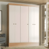 Guarda-roupa Ártico Com 5 Portas Demóbile – Amêndola Com Off White