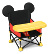 Cadeira de Alimentação Portátil 6m-15kg Mickey Disney PopCorn Multikids Cor Preto Vermelho e Amarelo