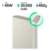 Carregador Portátil 3x Usb-c, 20000mah, Super Rápida 45w