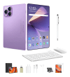 Tablet Android 11,6 Polegadas Full Hd 12gb Ram + 512gb 24mp/48mp Wifi 2.4/5g Com Capa E Teclado E Mouse Para Estudo E Trabalho Cor Roxo Luz Estelar Marca Hancdon