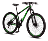 Bicicleta Aro 29 Aço Carbono Freios A Disco Suspensão 21 Vel