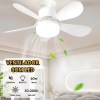 Lâmpada Ventilador Com Led Silencioso Bivolt 2 Em 1 E27