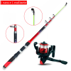 Kit Vara De Pesca 60-120lbs Completa Com Molinete Esportiva Ao Ar Livre Robalo Portátil Com Linha