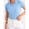 Blusa Gola Polo Moda Feminina Basico Casual Social Trabalho Ribana Algodao Manguinha Verao Dia a Dia