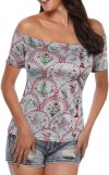 Blusa feminina com ombro de fora, camisas de um ombro, lindas camisetas de manga curta sexy slim fit