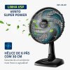 Ventilador de Mesa Mondial 110V, 30cm, 6 pás, Super Power – VSP-30-AP