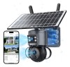 4g Cartão Sim Vivo Câmera De Segurança Placa Solar Decteção Humanoide Pir Bateria De Lition 12000