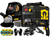 Kit Maquina De Solda 120a 220v + Esmerilhadeira E Acessórios Preto 220v