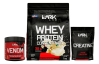 Whey Protein Baunilha 1kg + Creatina 500g + Venom 300g Sabor Frutas vermelhas