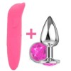 KIT Vibrador Sensual GOLFINHO + PLUG ANAL SEX SHOP PRODUTOS ADULTOS