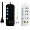 Extensão 5 Tomadas 4 USB 2 TypeC Universal Bivolt 110v/220v 2500W Power 2m Filtro De Linha Segurança