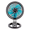 Ventilador De Mesa Britânia 174w Bvt491 40cm 10 Pás Cor da estrutura Preto Cor das pás Verde Diâmetro 40 cm Material das pás Plástico