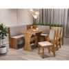 Conjunto Sala de Jantar Canto Alemão Rock com 2 Cadeiras Sol Viero Mel/Amêndoa – Marrom