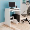 Mesa para Computador com prateleira retrátil PIXEL cor Branco – Artely