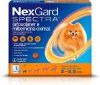 NexGard Spectra Antipulgas e Carrapatos e Vermífugo para Cães de 2 a 3,5kg – 1 tablete