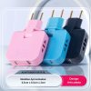 Adaptador De Tomada Benjamin Articulado Flexível Bivolt 10A Portátil Com 2 Tomadas 1 USB e 1 USB-C Compacto e Portátil para Celular Tablet Notebook Viagem Casa e Escritório (Cor Sortida)