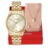 Kit Relógio Mondaine Feminino Semijoia 32608lpmkde1k1