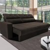 Sofá 3 Lugares Clean Retrátil Reclinável Cama Inbox – Caf – Liso
