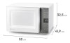 Micro-ondas Electrolux 36L Branco Efficient com Descongelamento Assistido ME36B